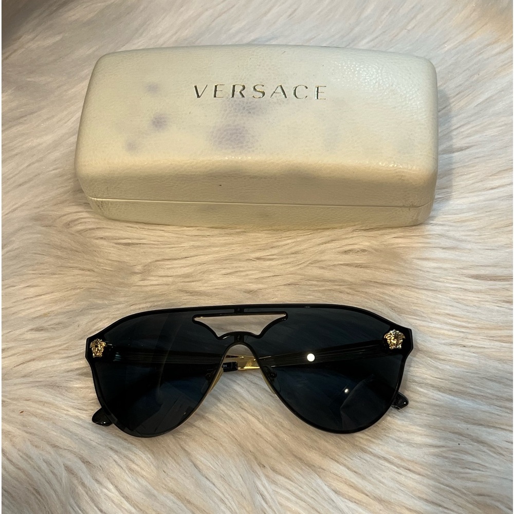 Versace Sunglasses Black and Gold